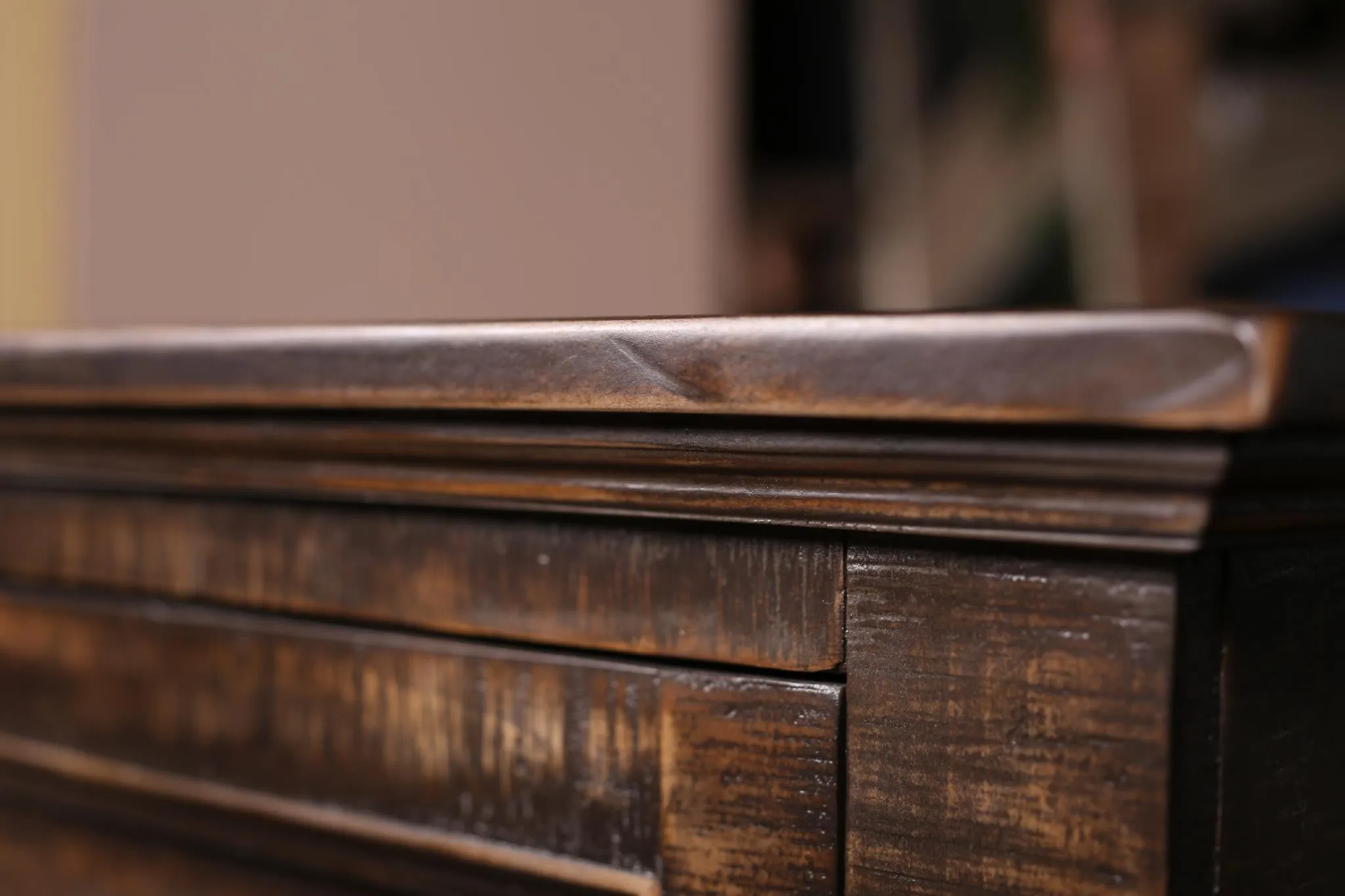 Onyx 2 Drawer Rustic End Table