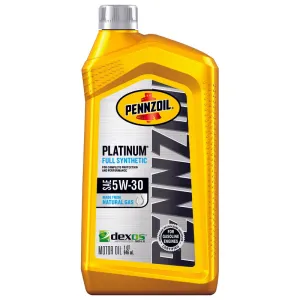 Pennzoil Platinum 5W-30 Synthetic Motor Oil 1 qt 1 pk