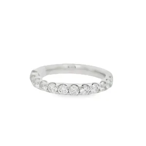 Platinum 0.75ct Diamond Women's Wedding Band