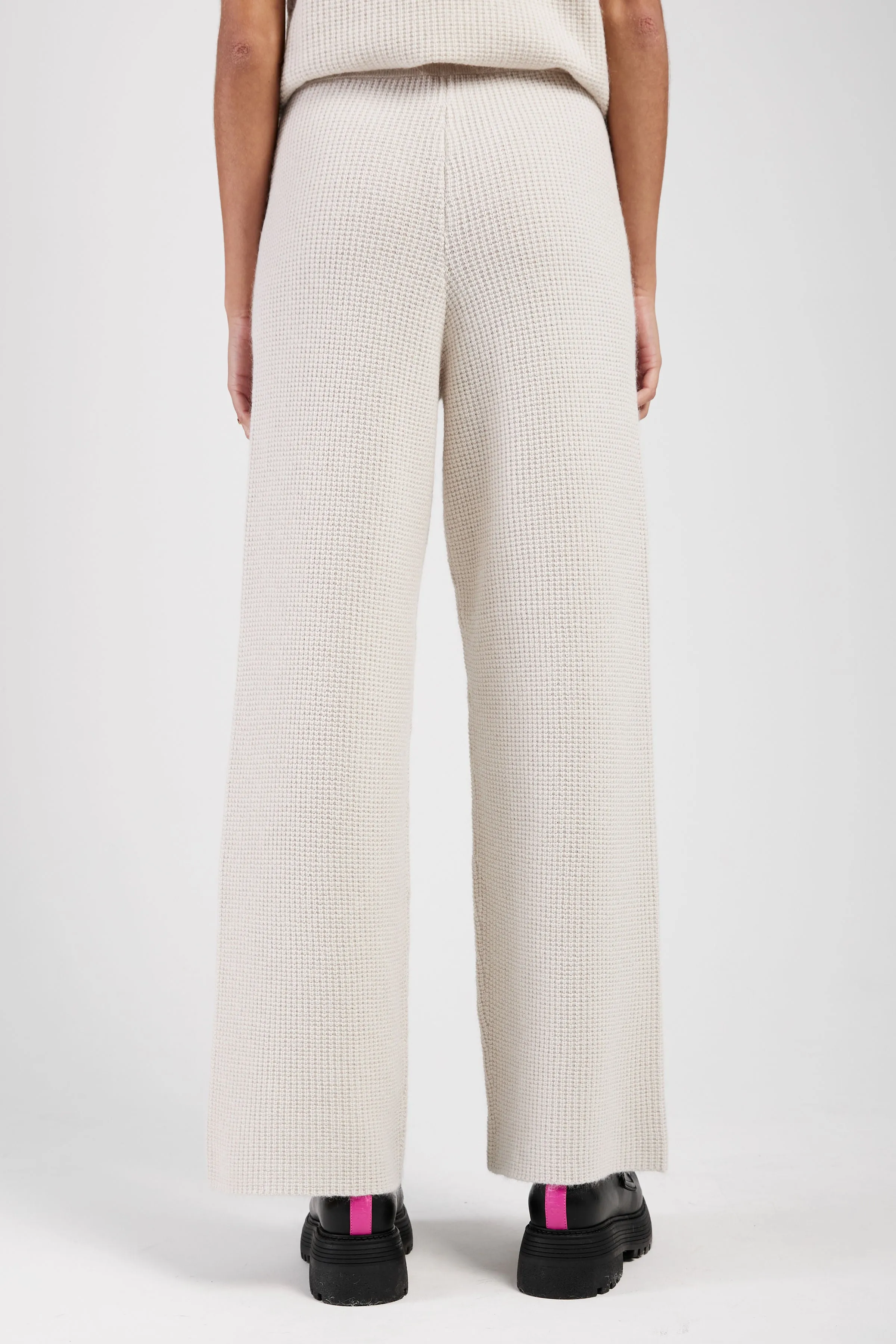 Platinum and Mohair Pant in Dune