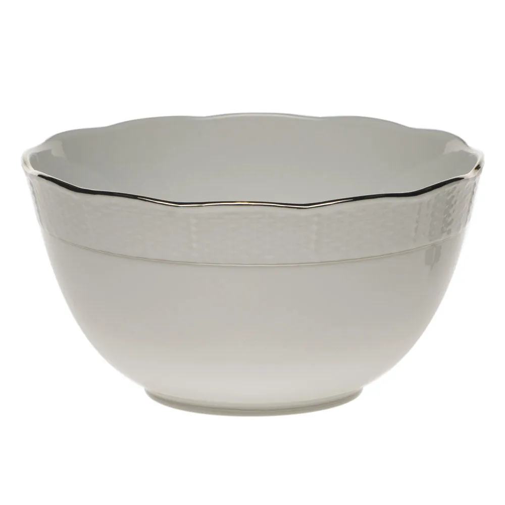 Platinum Edge Round Bowl  (3.5 Pt) 7.5"d