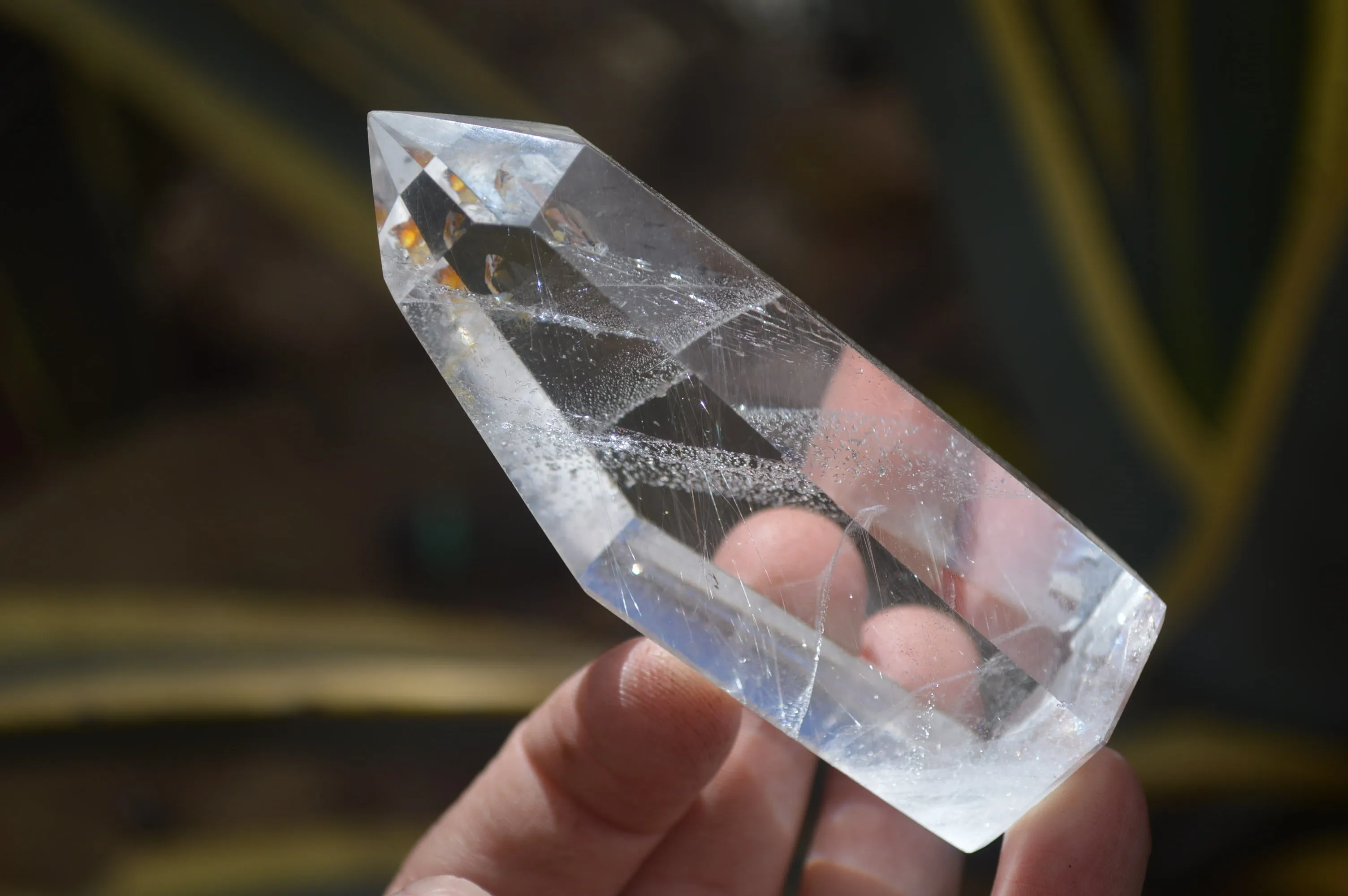 Polished Clear Smokey Quartz Crystals x 4 From Madagascar