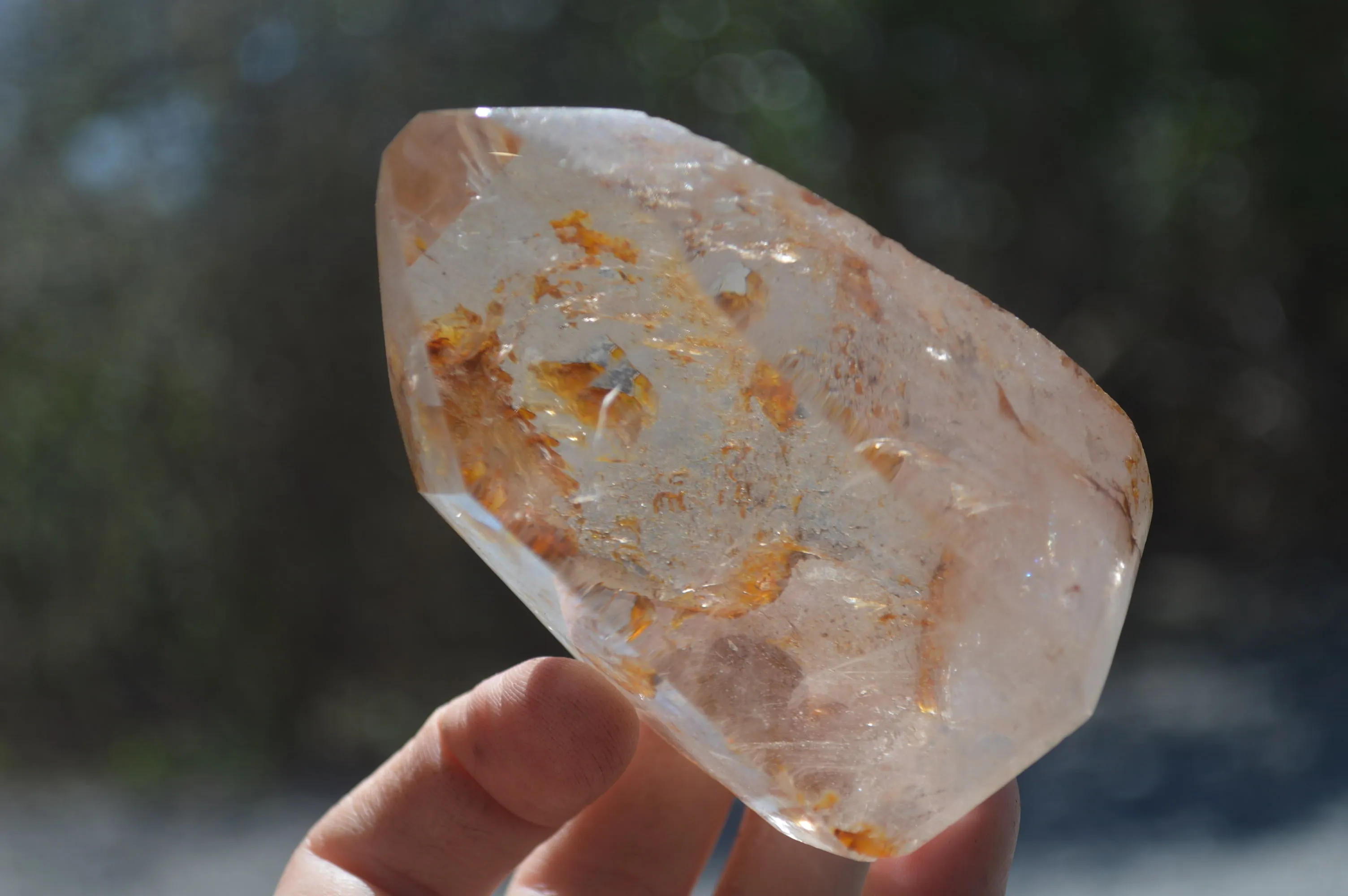 Polished Clear Smokey Quartz Crystals x 4 From Madagascar