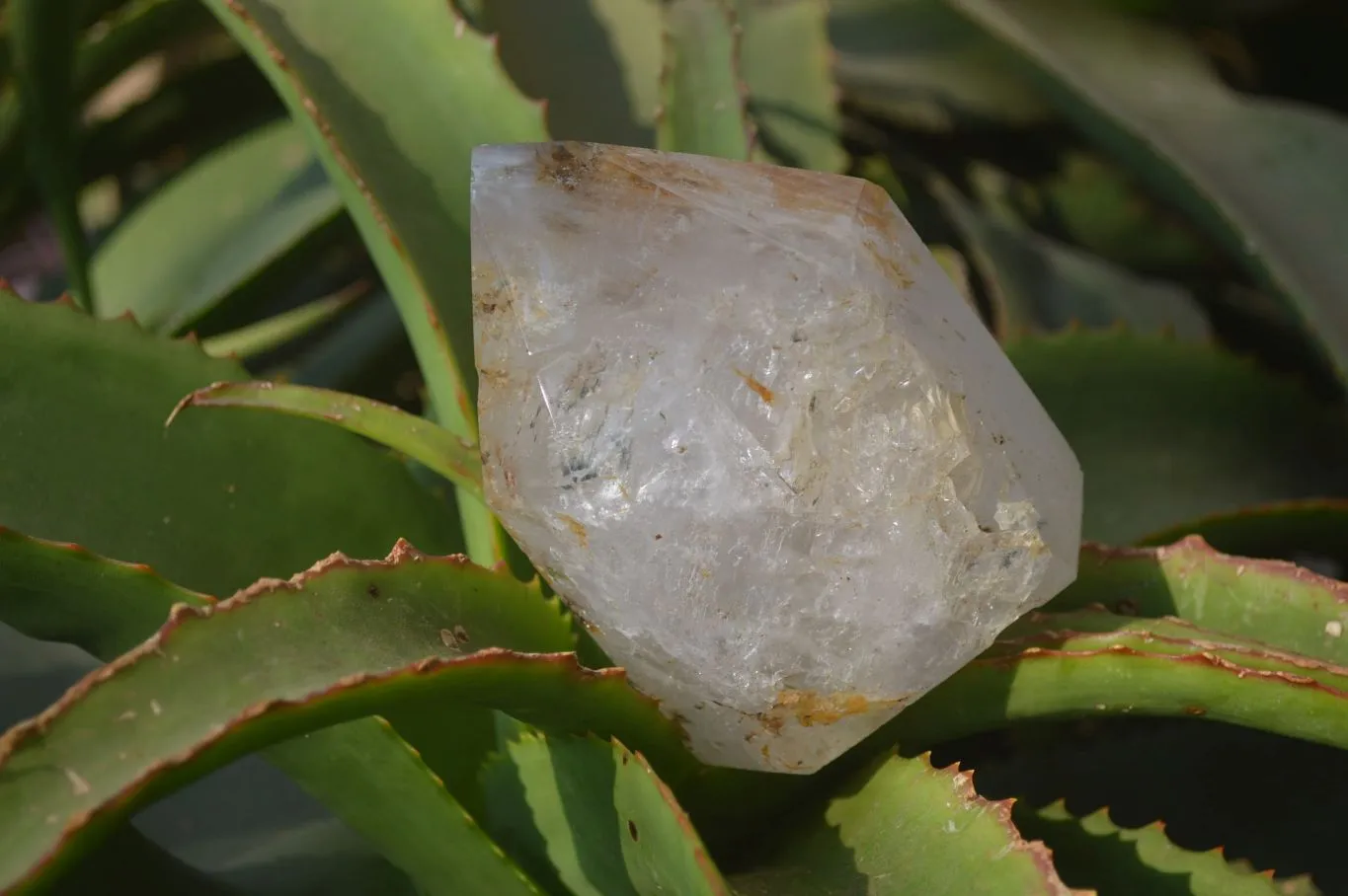 Polished Inclusion Quartz Points x 2 From Madagascar