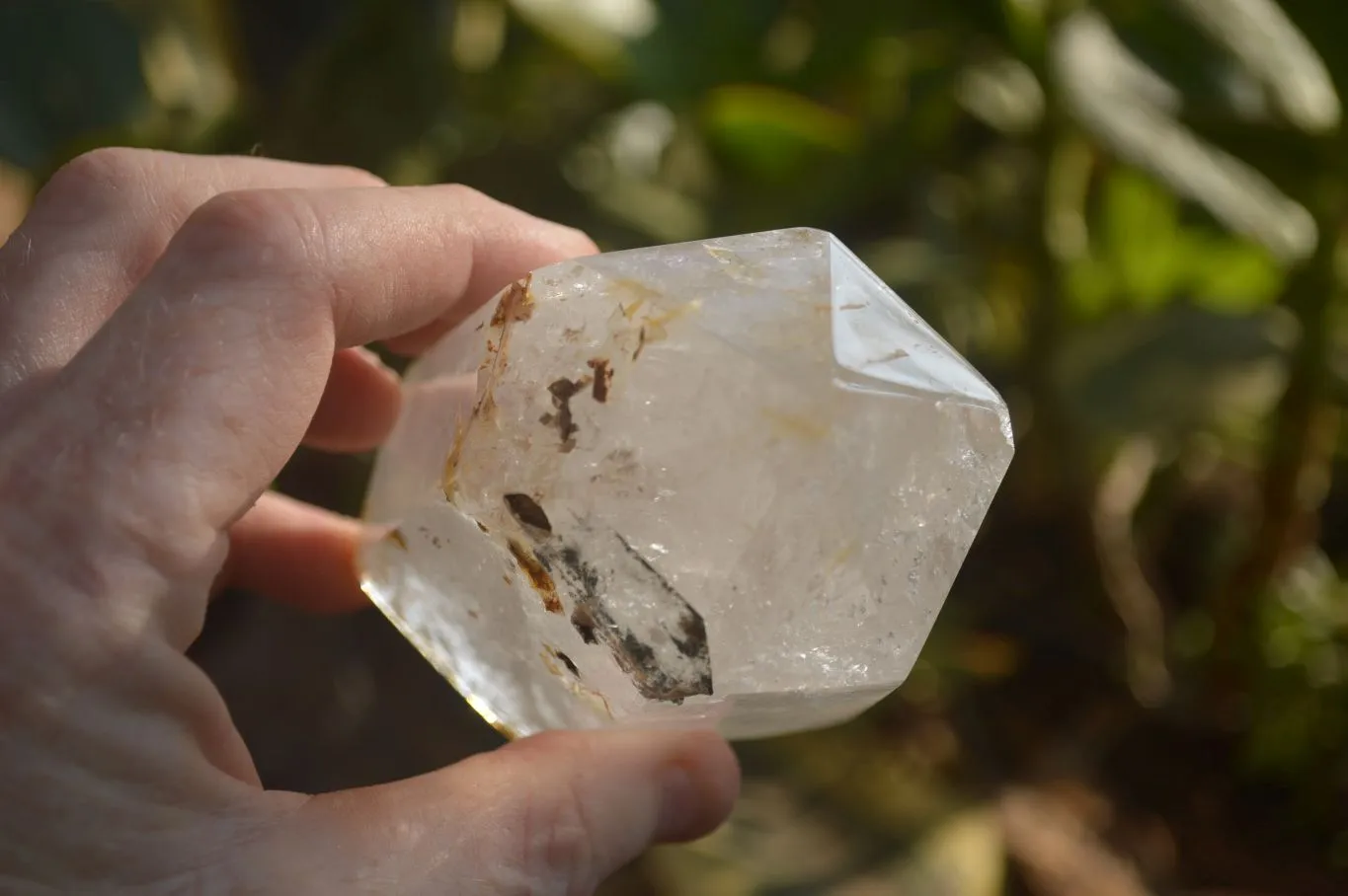 Polished Inclusion Quartz Points x 2 From Madagascar