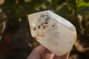 Polished Inclusion Quartz Points x 2 From Madagascar