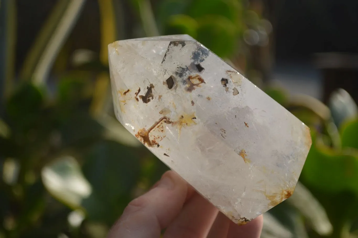 Polished Inclusion Quartz Points x 2 From Madagascar