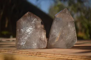 Polished Stunning Pair Of Quartz Points x 2 From Madagascar