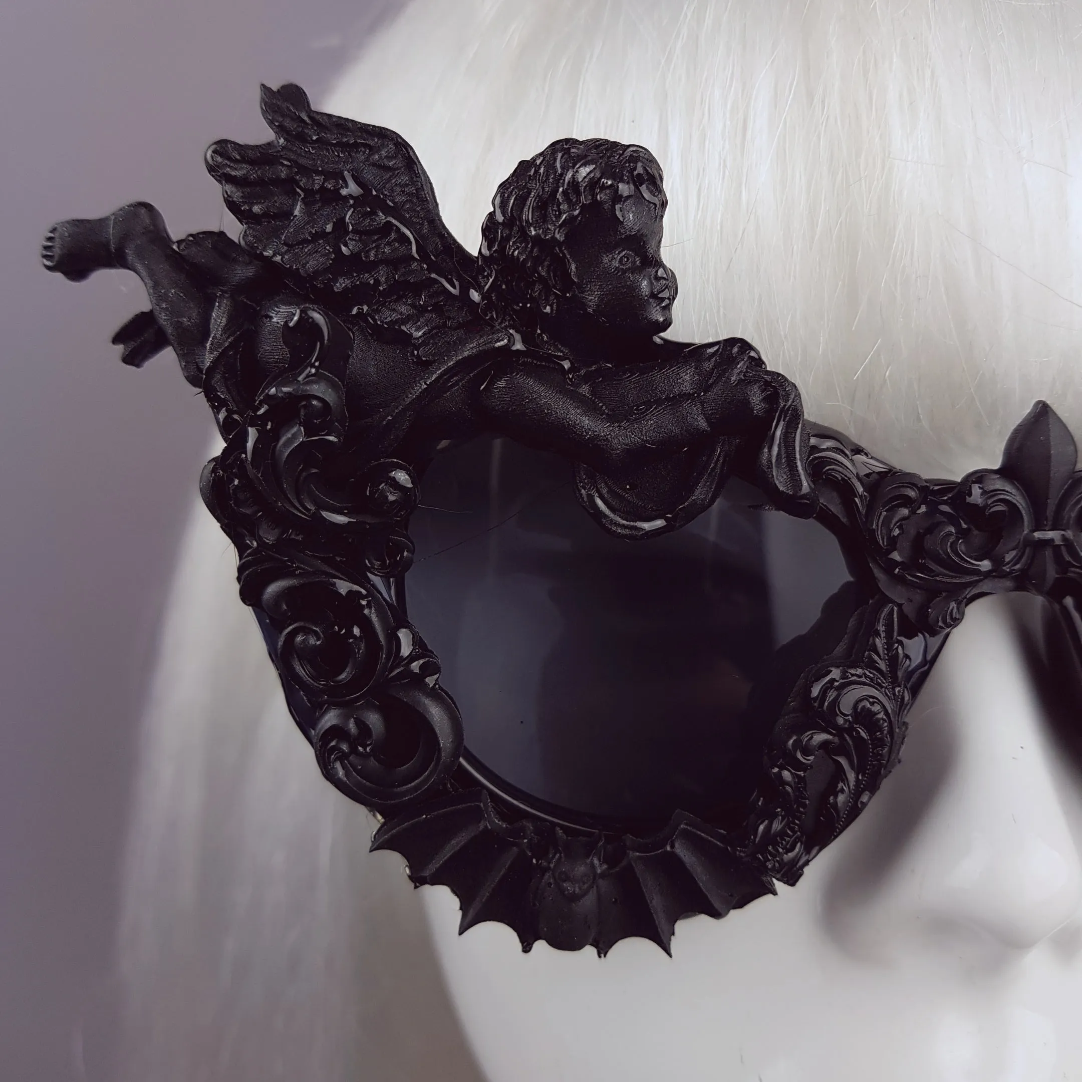 "Kalma" Black Filigree Ornate Sunglasses