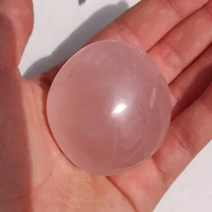 Rose Quartz Palm Stone, Star Rose Quartz (#10)