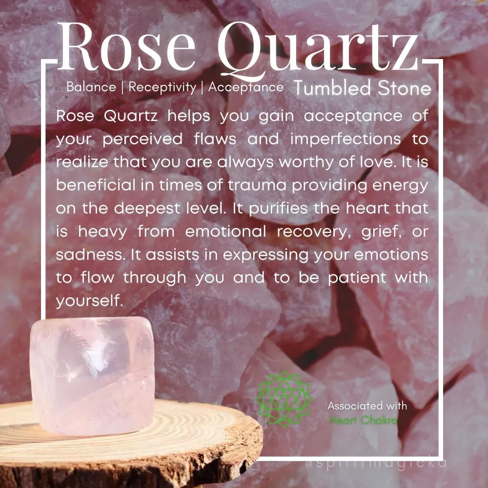 Rose Quartz Tumbled Cube