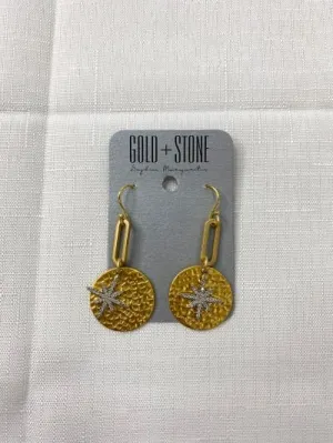 Rosemary Coin Star Earrings