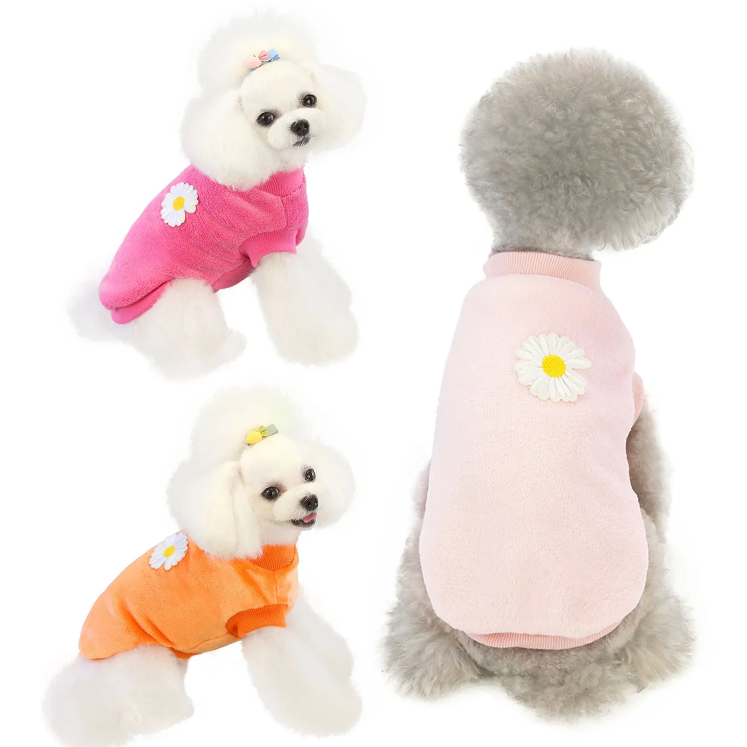 Small dog coral fleece home clothes pet clothes