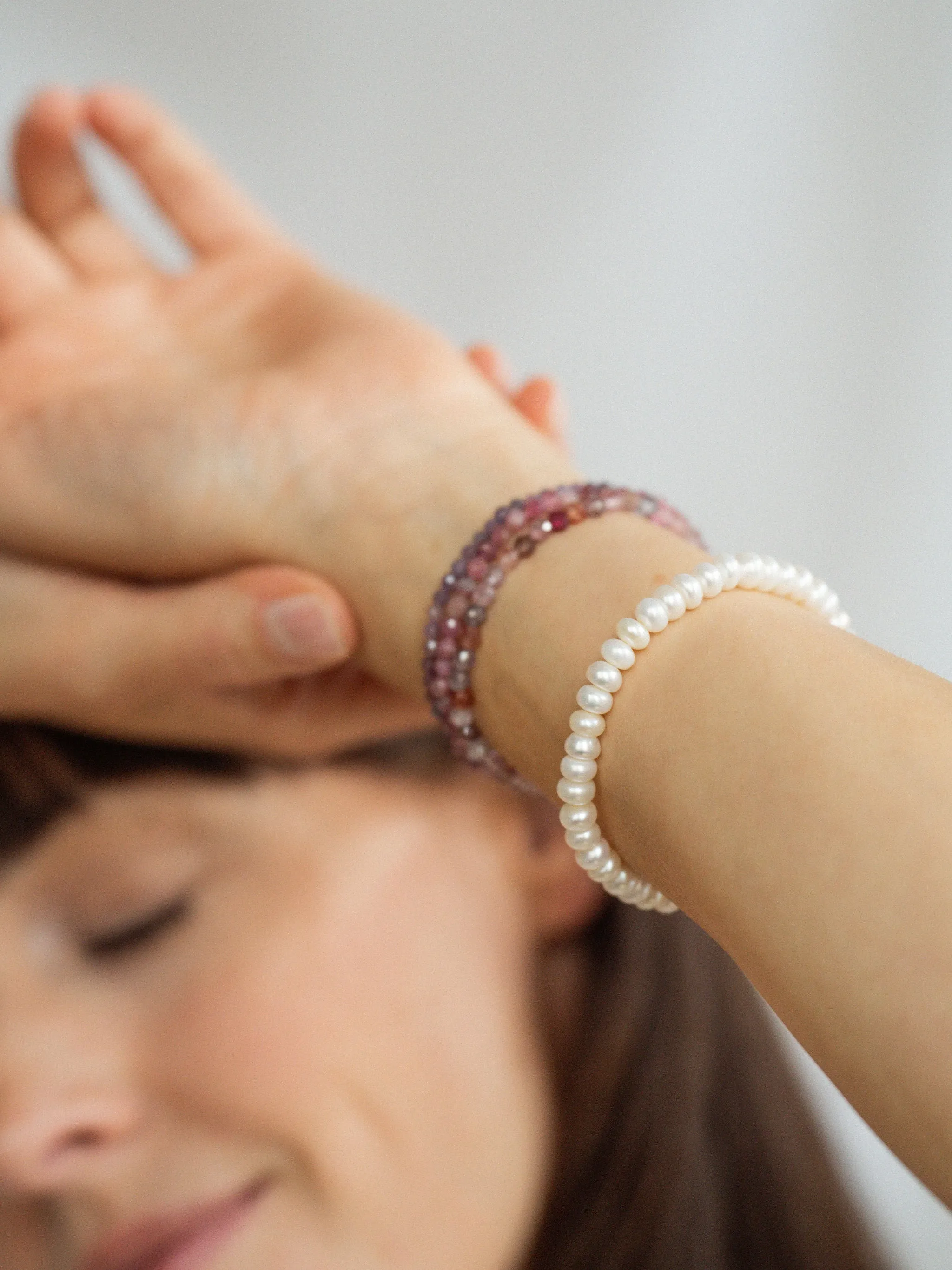 Social Bracelet | Pearl & Tourmaline