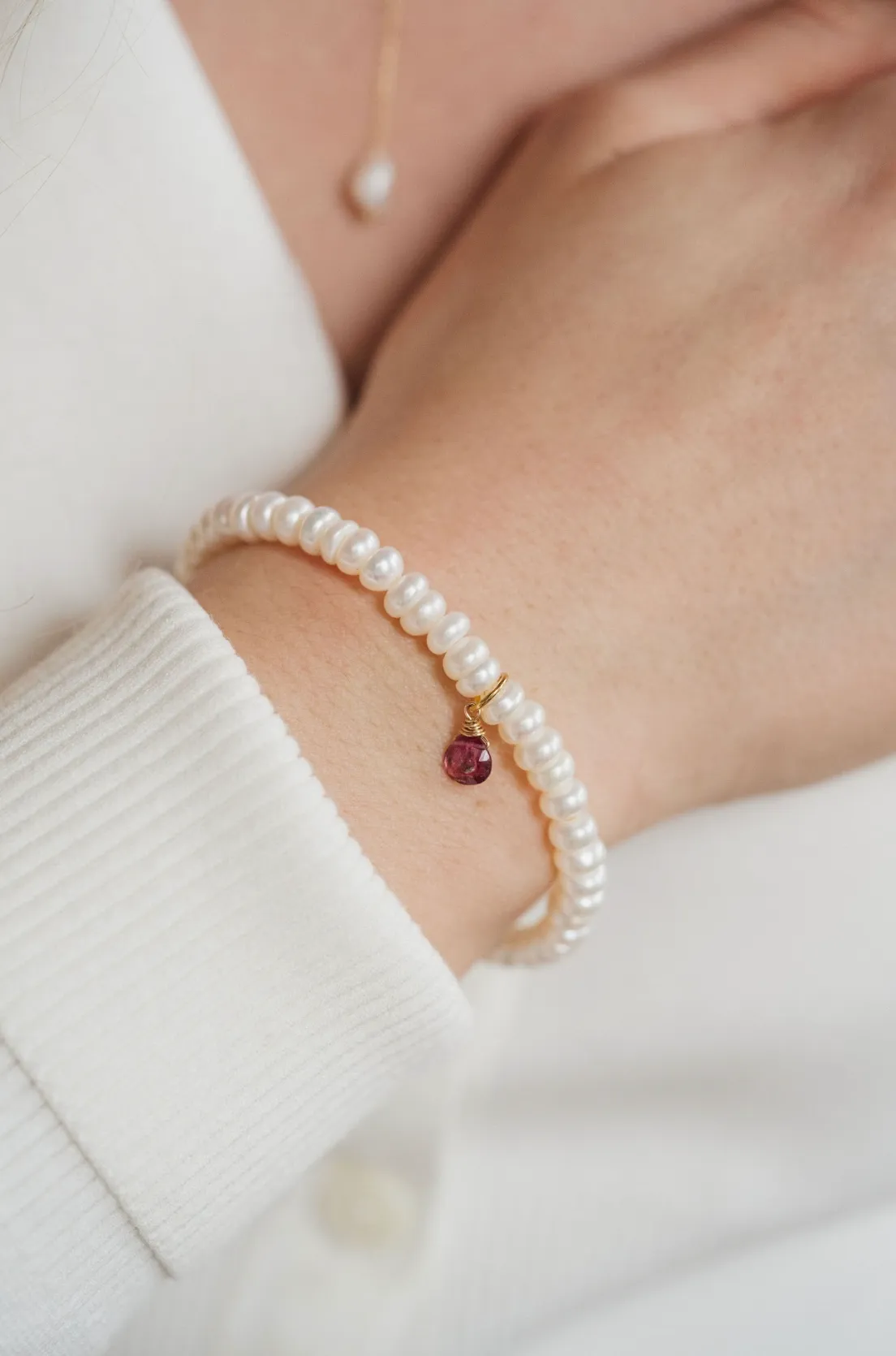 Social Bracelet | Pearl & Tourmaline