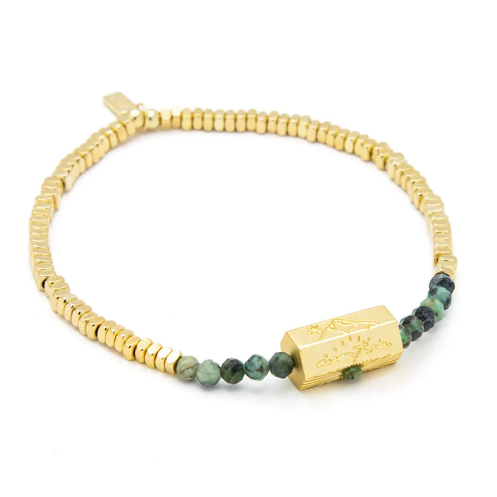 Stella Bracelet - Transformation/African Turquoise/Gold