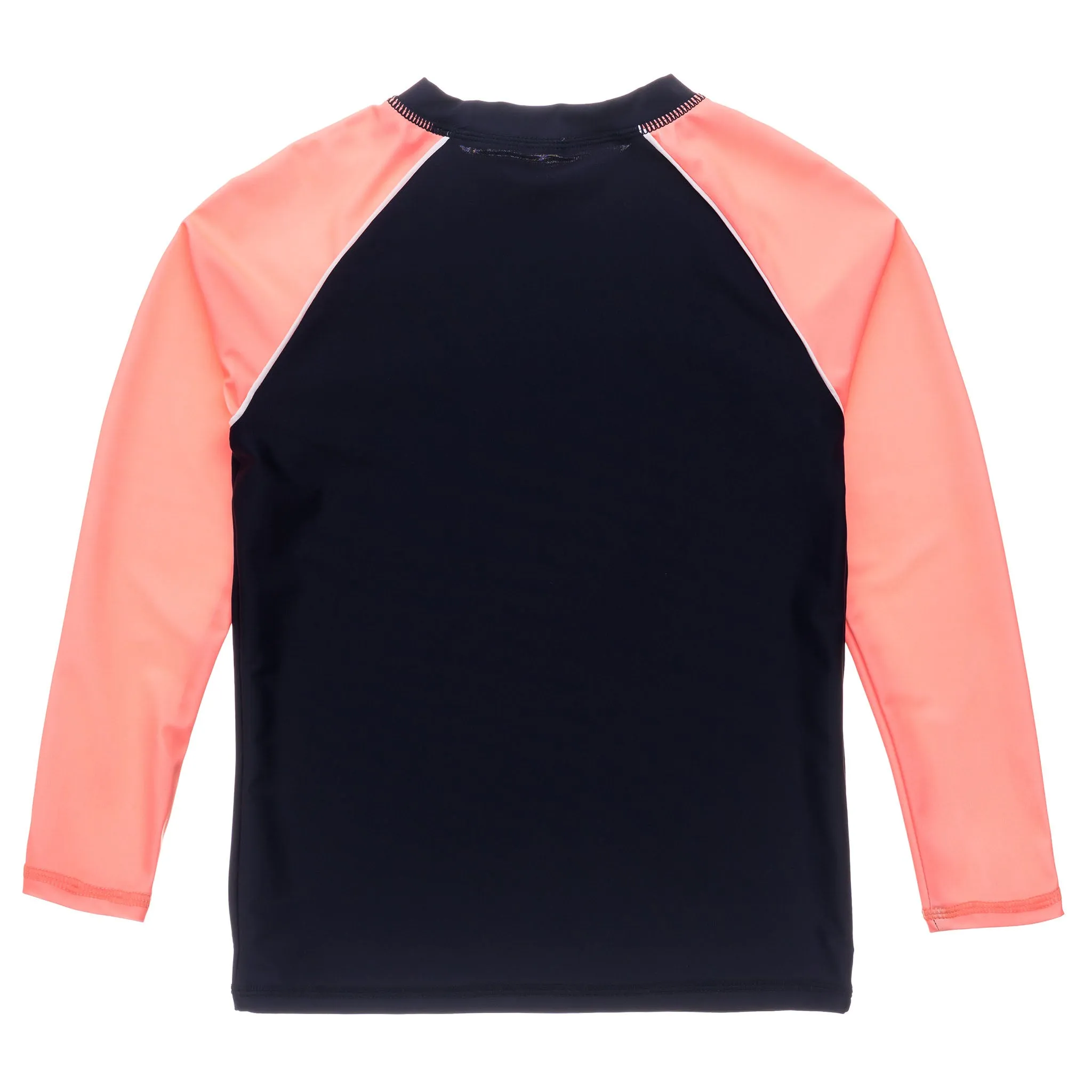 Surf School Navy Coral LS Rash Top