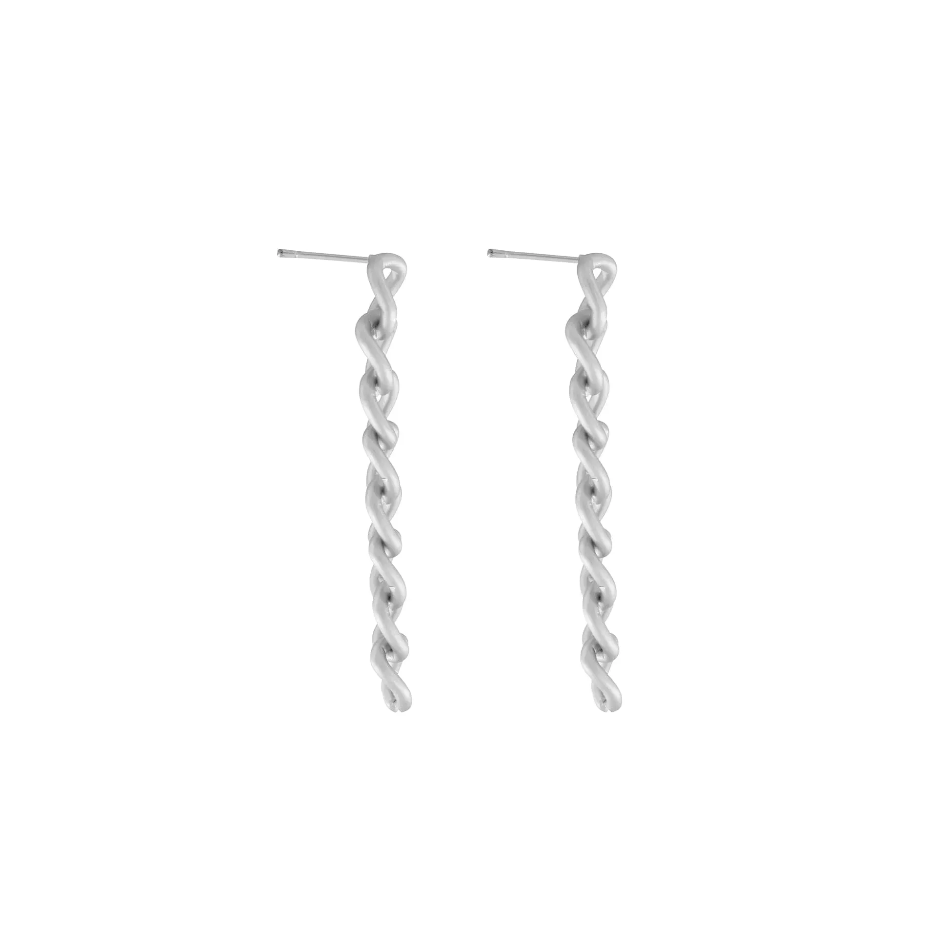 Tabitha Long Link Earring Silver Plating