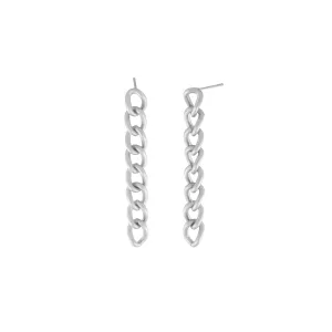 Tabitha Long Link Earring Silver Plating