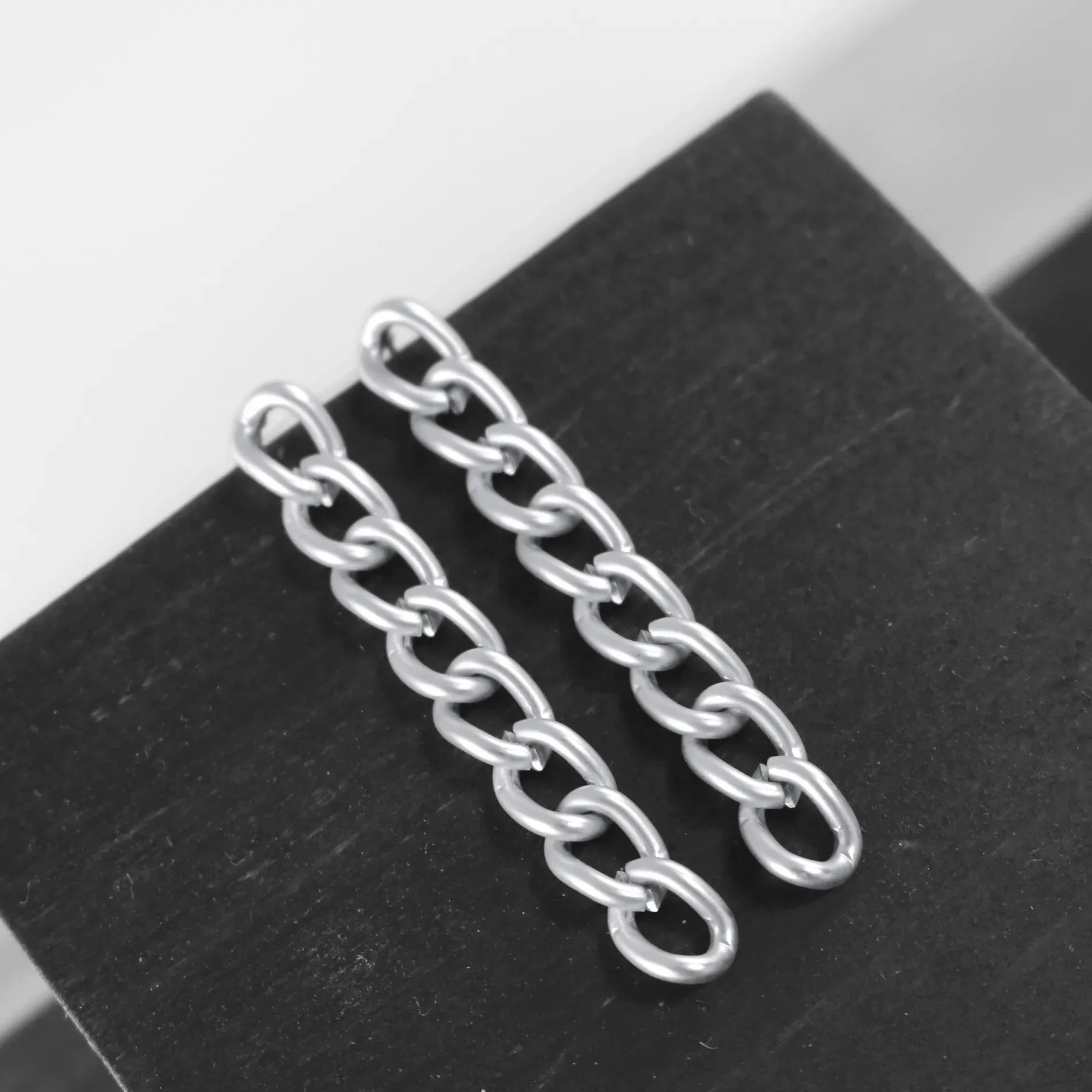 Tabitha Long Link Earring Silver Plating