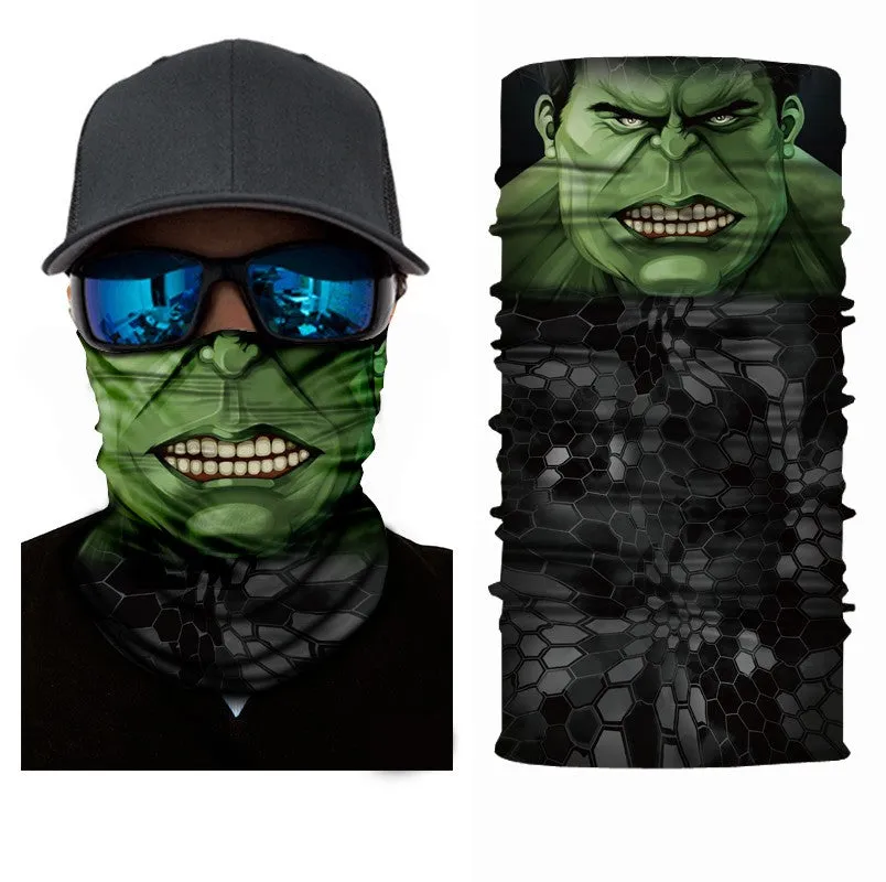 The Hulk Style Mask Motorcycle Biker Scarf Face Neck Bandana Ski Paintball Snood