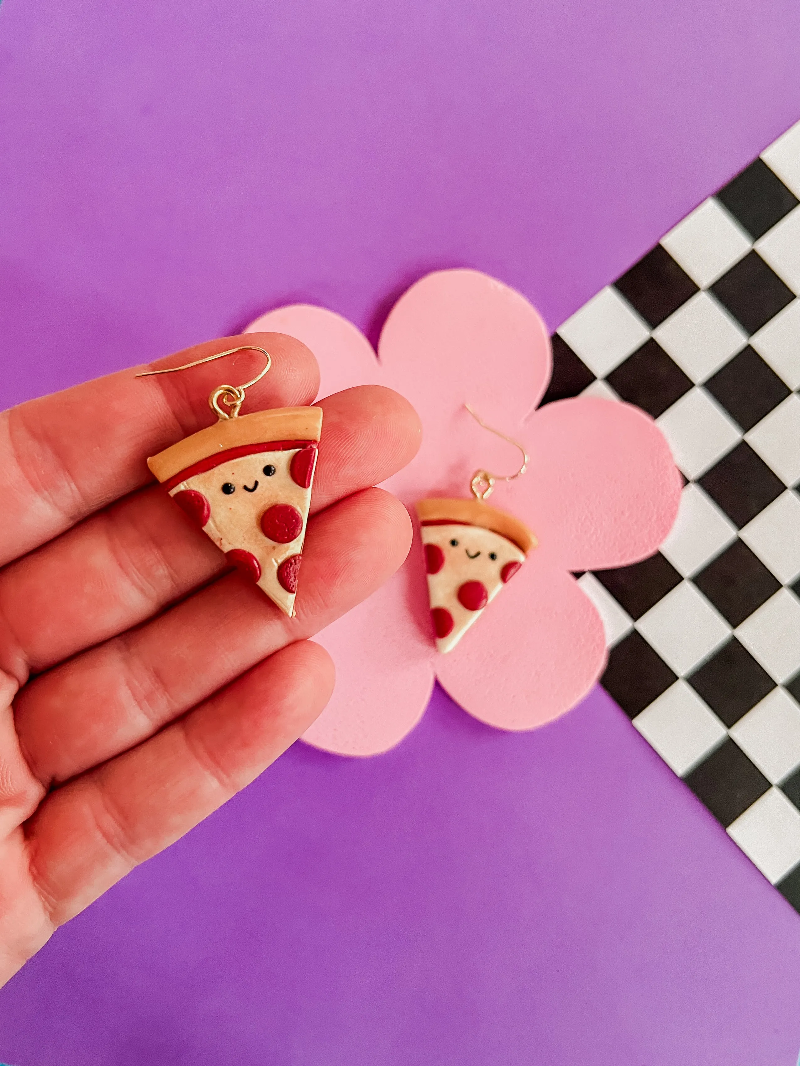 Tony | Pizza Polymer Clay Earrings