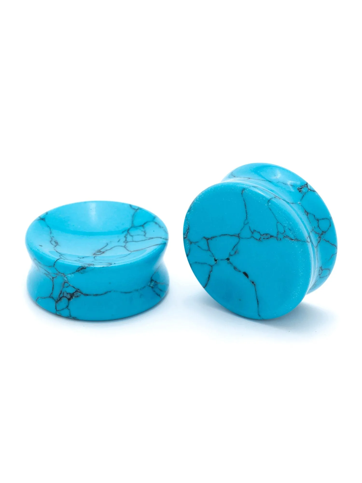 Turquoise Concave Stone Plugs