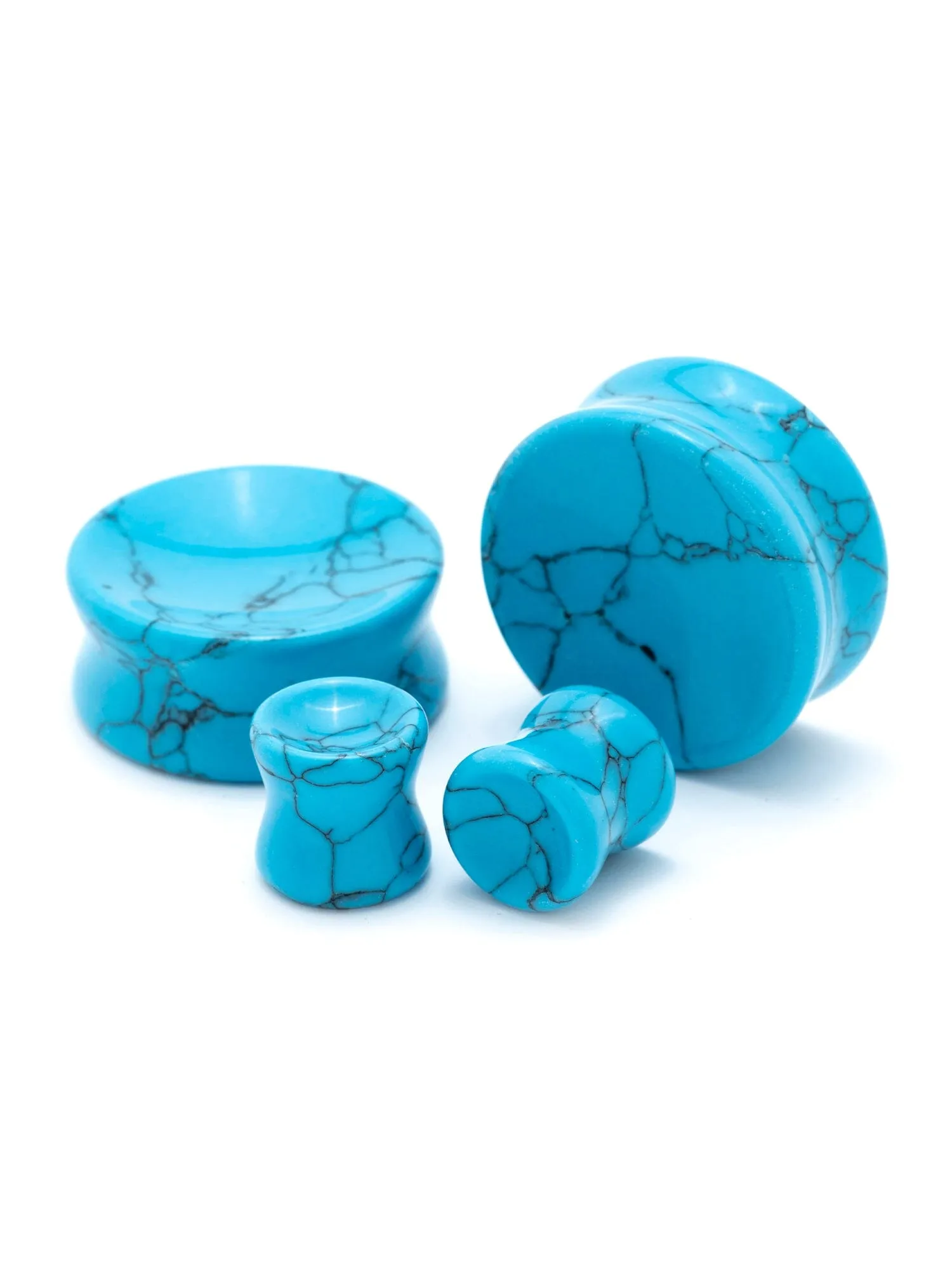 Turquoise Concave Stone Plugs