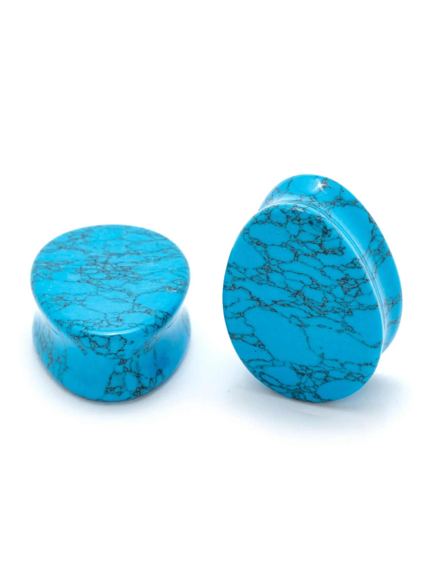 Turquoise Stone Teardrop Plugs