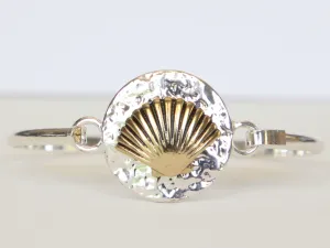 Two tone Scallop Shell Bracelet