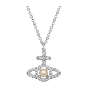 Vivienne Westwood Olympia Pearl Platinum/Creamrose Pendent