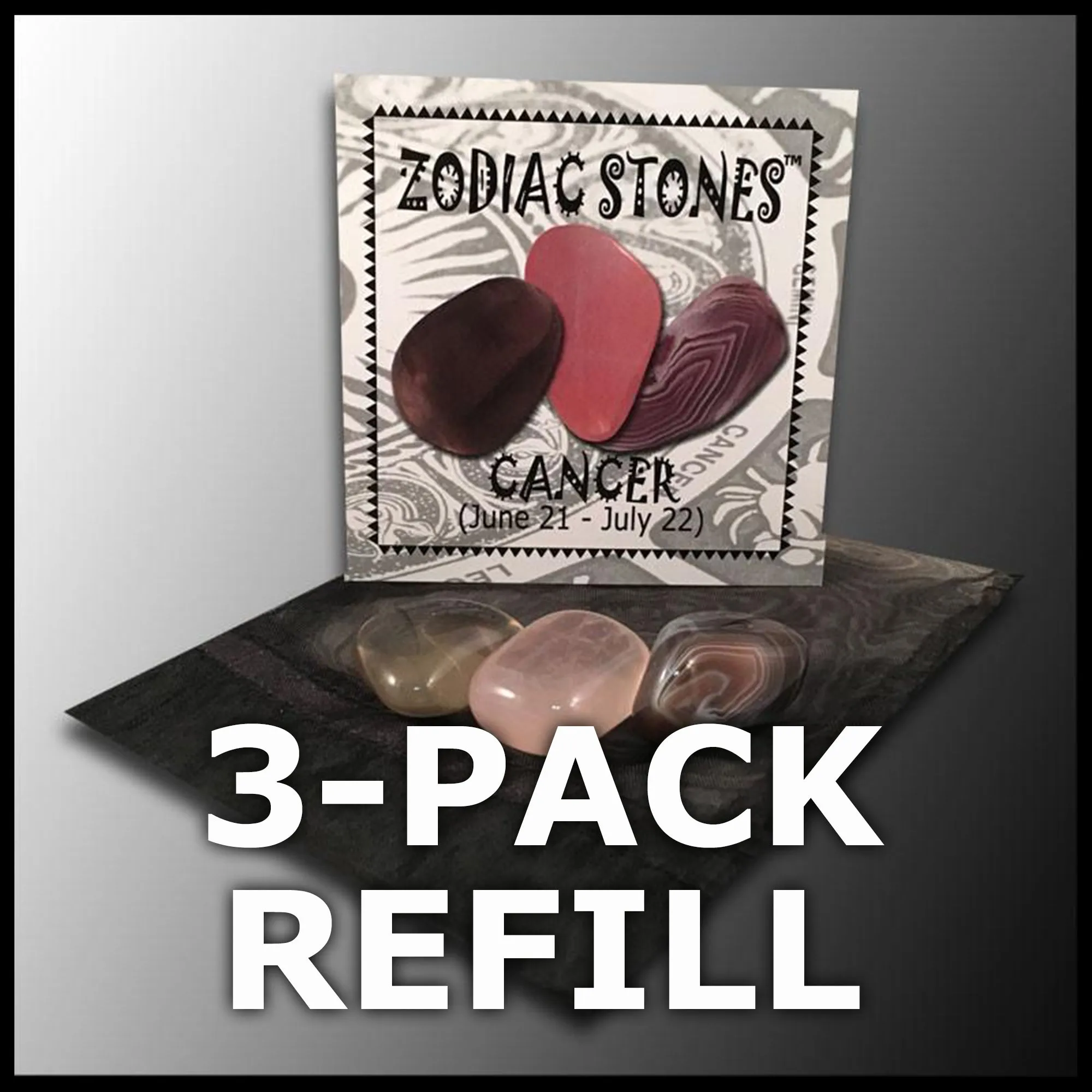 Zodiac Stones - Cancer (3-pack refill)